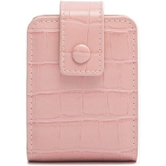 Makeup Lipstick Case for Women Travel Cosmetic Pouch Small Mini Leather - Picture 3 of 7